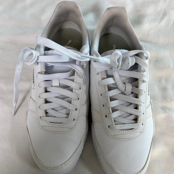 Puma White Sneakers Size 8.5 - Picture 1 of 4